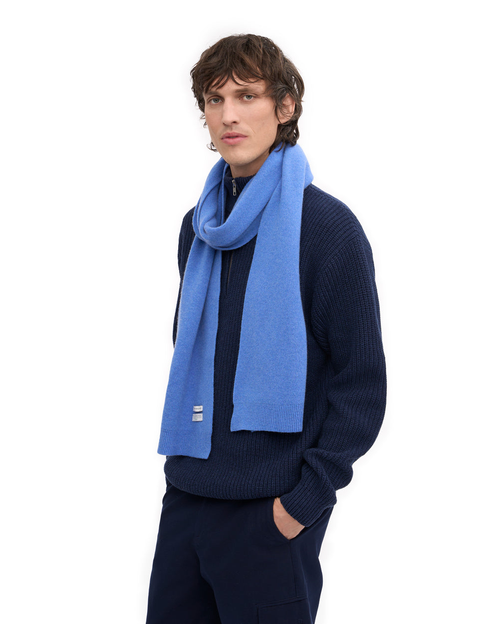Colorful Standard - Merino Wool Scarf | Pacific Blue