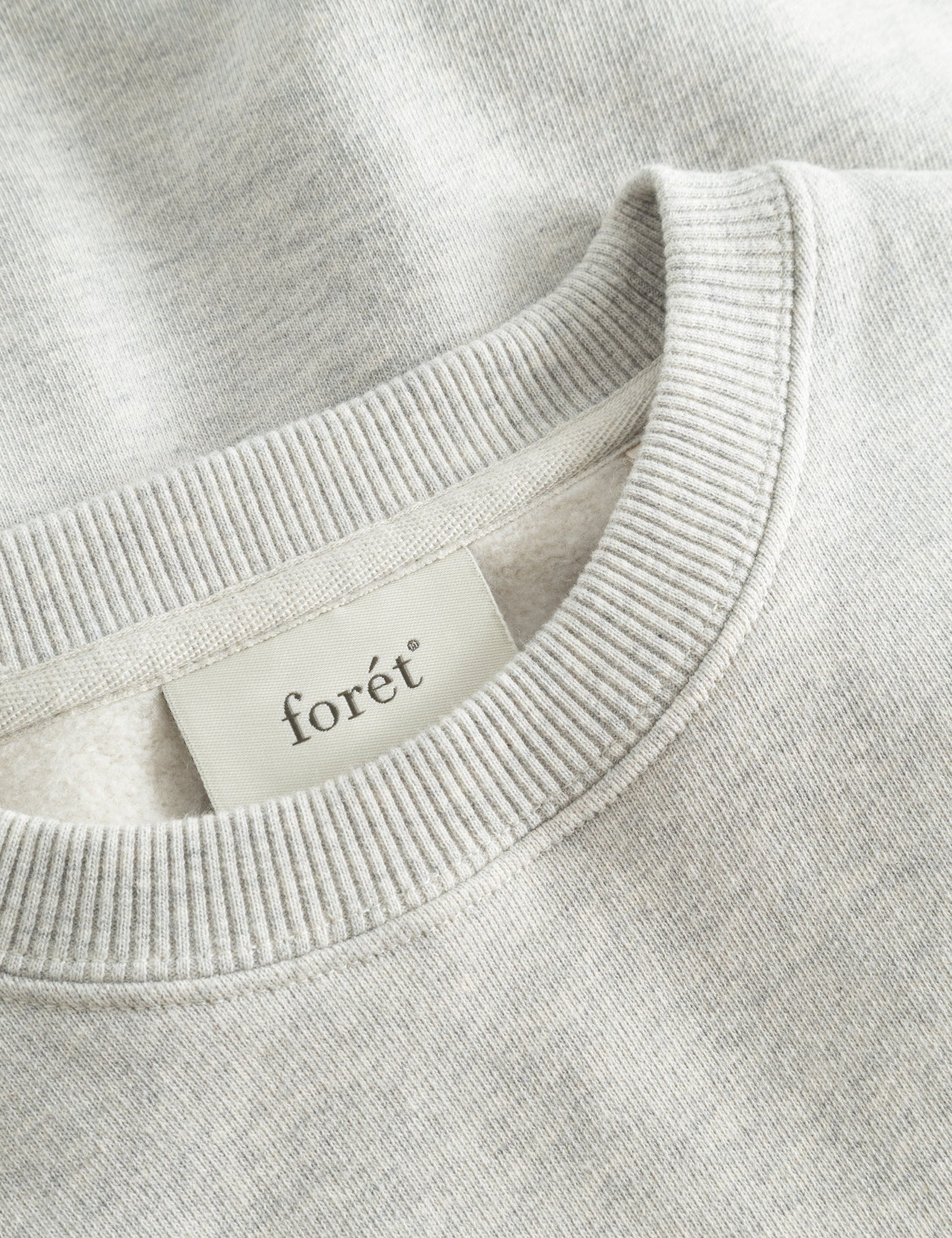 forét - NOON Sweatshirt Snow Melange