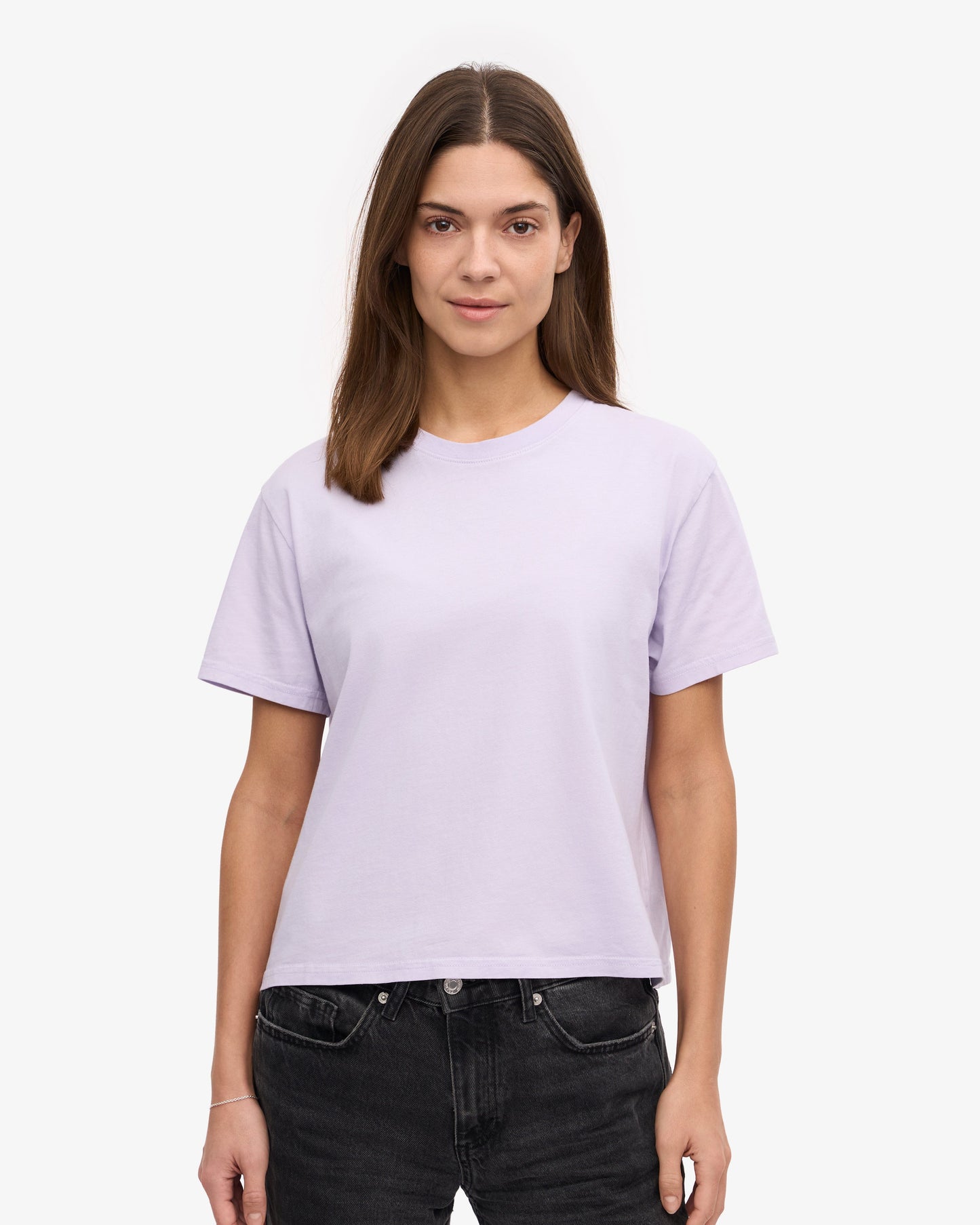 Colorful Standard - Organic Boxy Crop Tee Soft Lavender