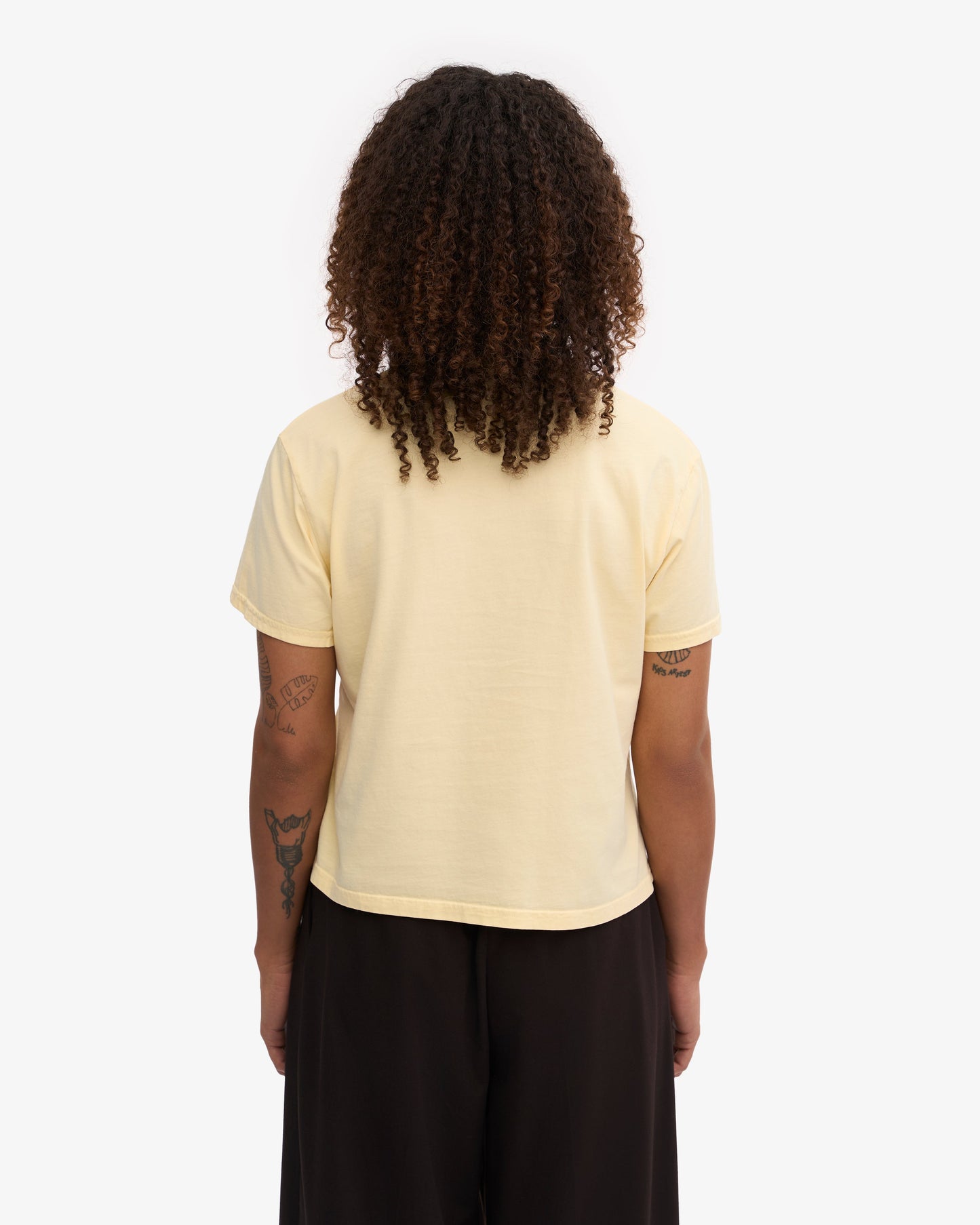 Colorful Standard - Organic Boxy Crop Tee Soft Yellow