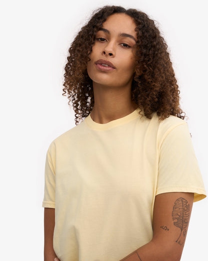 Colorful Standard - Organic Boxy Crop Tee Soft Yellow