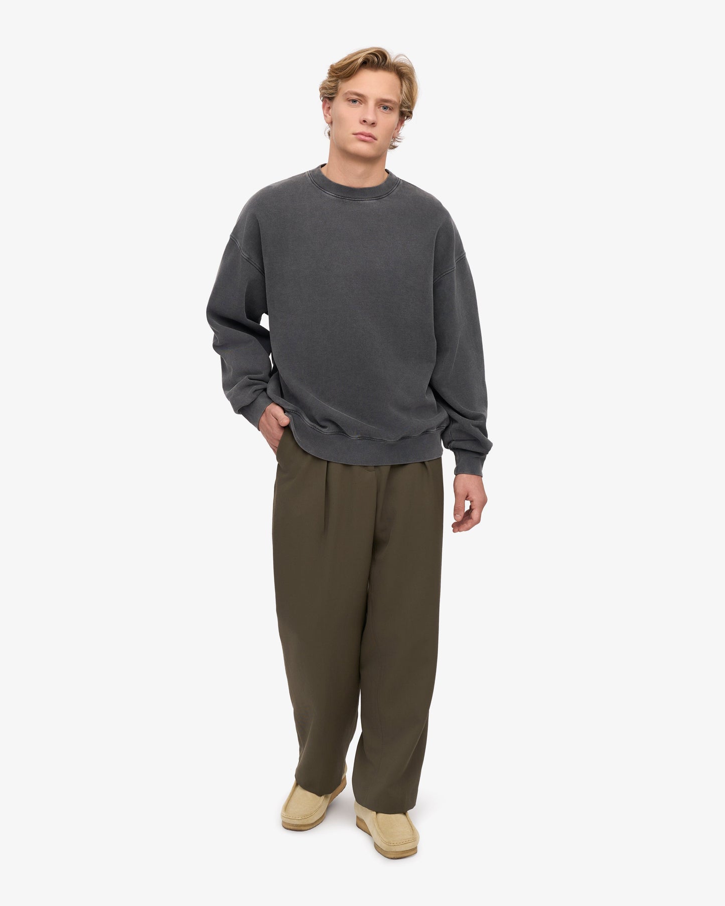 Colorful Standard - Organic Oversized Crew Faded Black