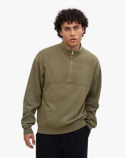 Colorful Standard - Organic Quarter Zip | Dusty Olive