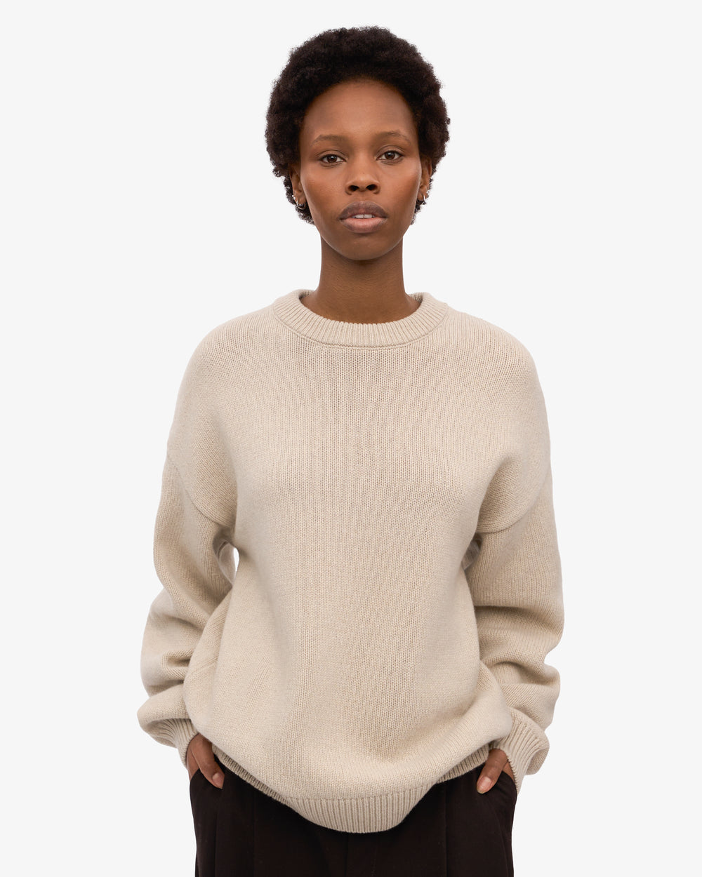 Colorful Standard - Oversized Merino Wool Crew | Ivory White