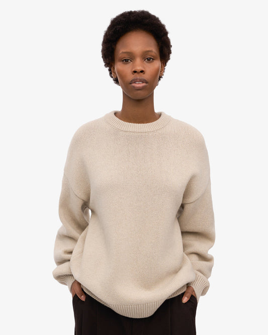 Colorful Standard - Oversized Merino Wool Crew | Ivory White