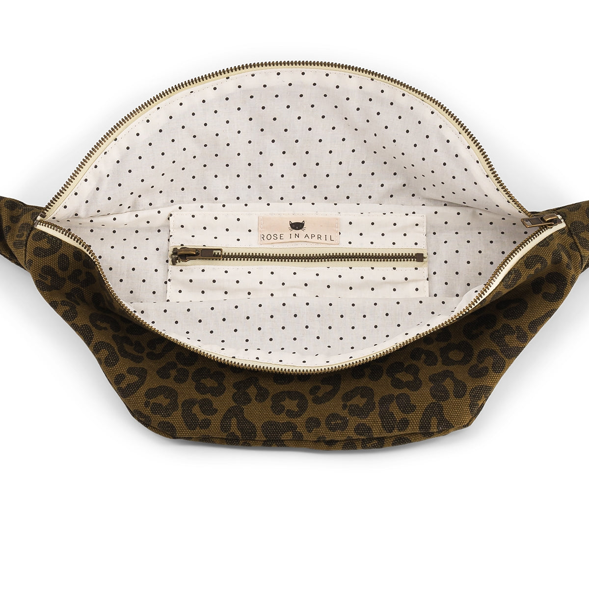 Rose in April - Bum bag Leoprint Caramel