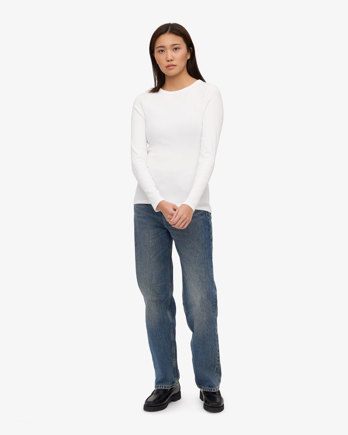 Colorful Standard - Organic Rib Longsleeve | Optical White